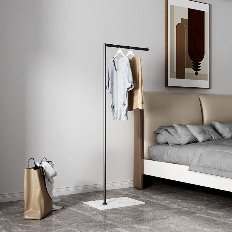 Contemporary Coat Rack Free Standing Metal Hall Stand with Slate Base