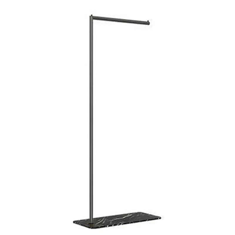 Contemporary Coat Rack Free Standing Metal Hall Stand with Slate Base