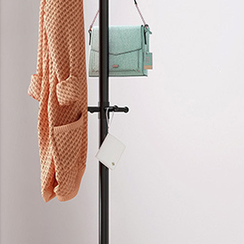 Contemporary Coat Rack Free Standing Coat Hook Metal Tripod Hall Stand