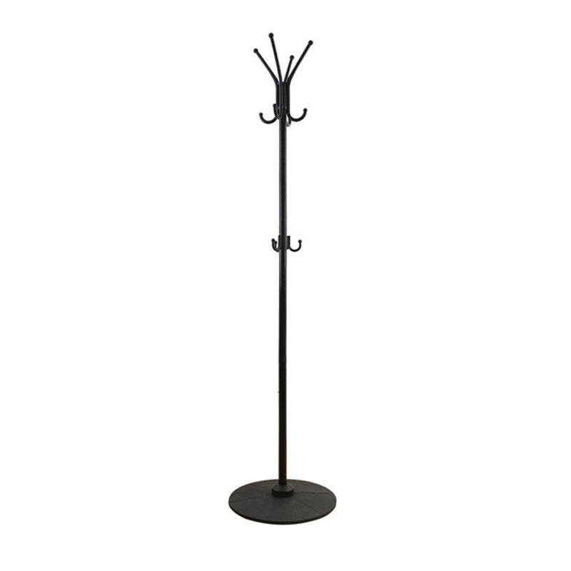 Contemporary Coat Rack Free Standing Coat Hook Metal Tripod Hall Stand