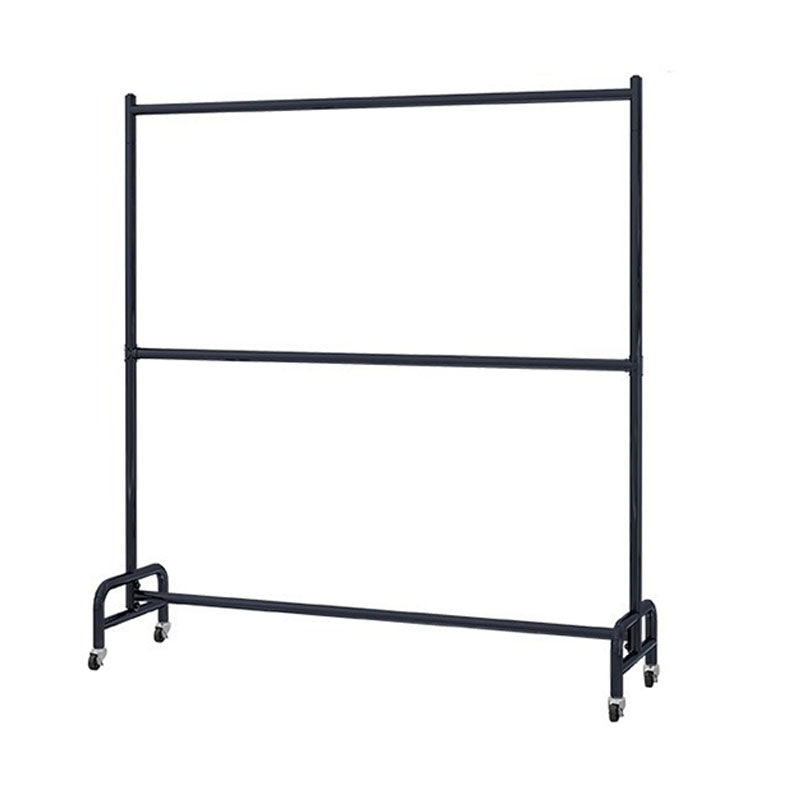 Contemporary Coat Rack Free Standing Metal Hall Stand with Wheels