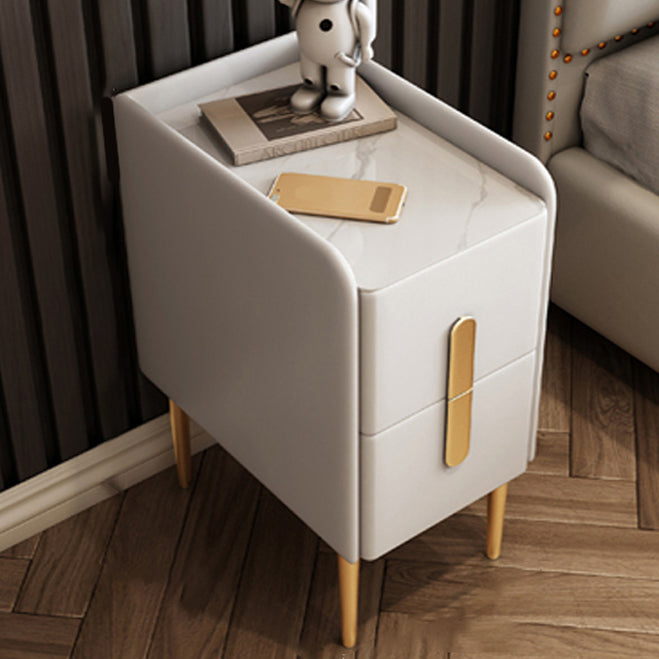 Modem & Contemporary Bedside Cabinet 2 - Drawer Accent Table Nightstand