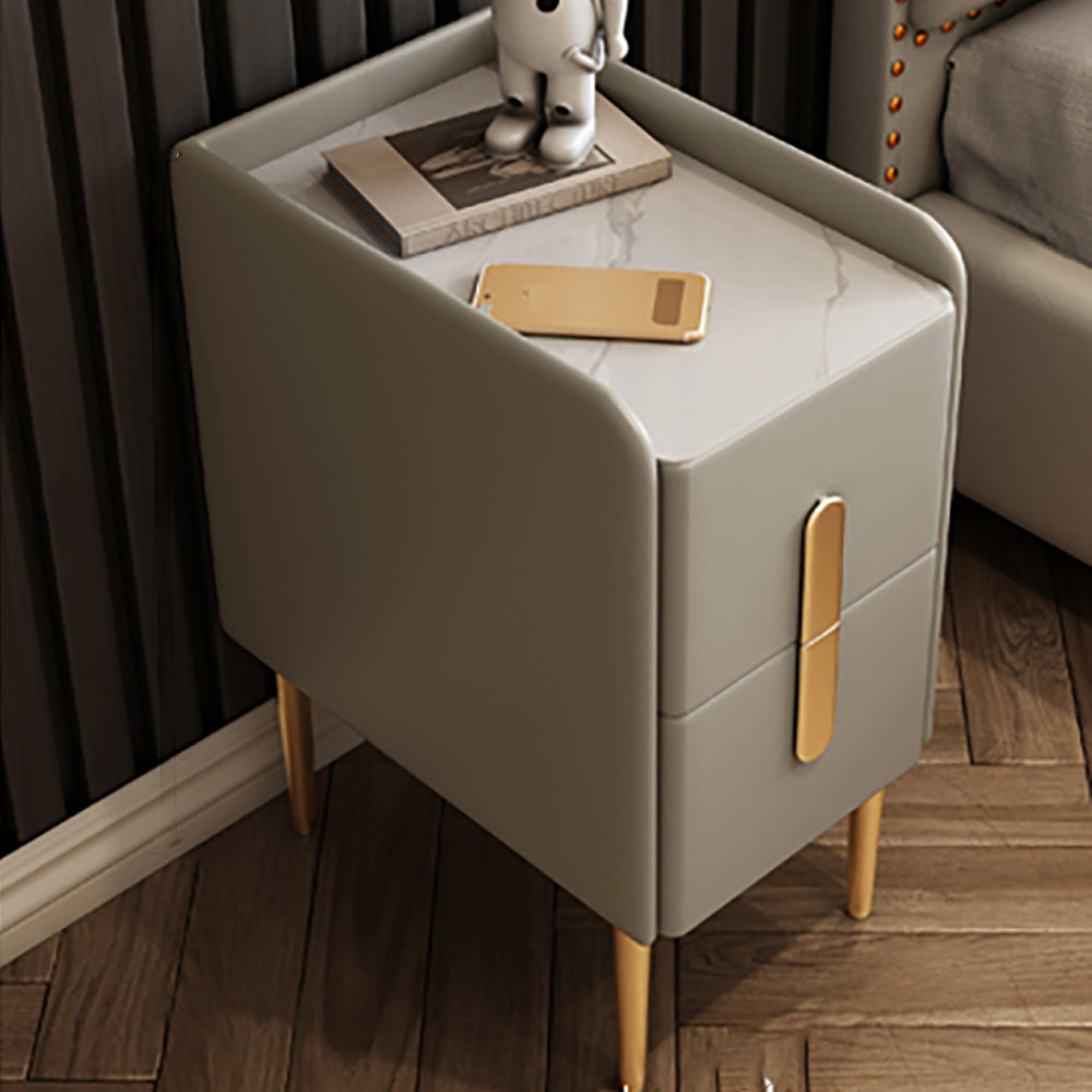 Modem & Contemporary Bedside Cabinet 2 - Drawer Accent Table Nightstand