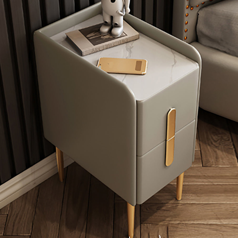 Modem & Contemporary Bedside Cabinet 2 - Drawer Accent Table Nightstand