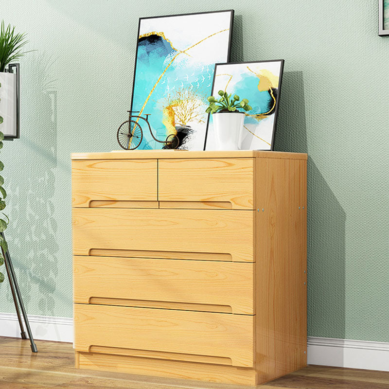 Modern Solid Wood Storage Chest Dresser Vertical Storage Chest