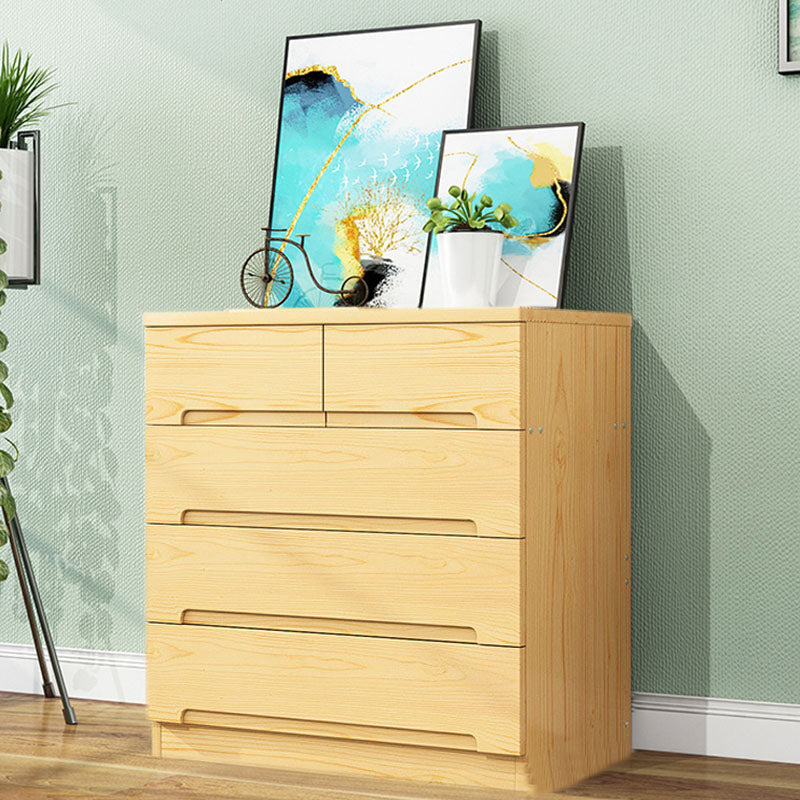 Modern Solid Wood Storage Chest Dresser Vertical Storage Chest