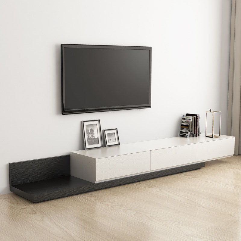 Modern 3 Drawers TV Stand Console Wooden TV Console for Living Room