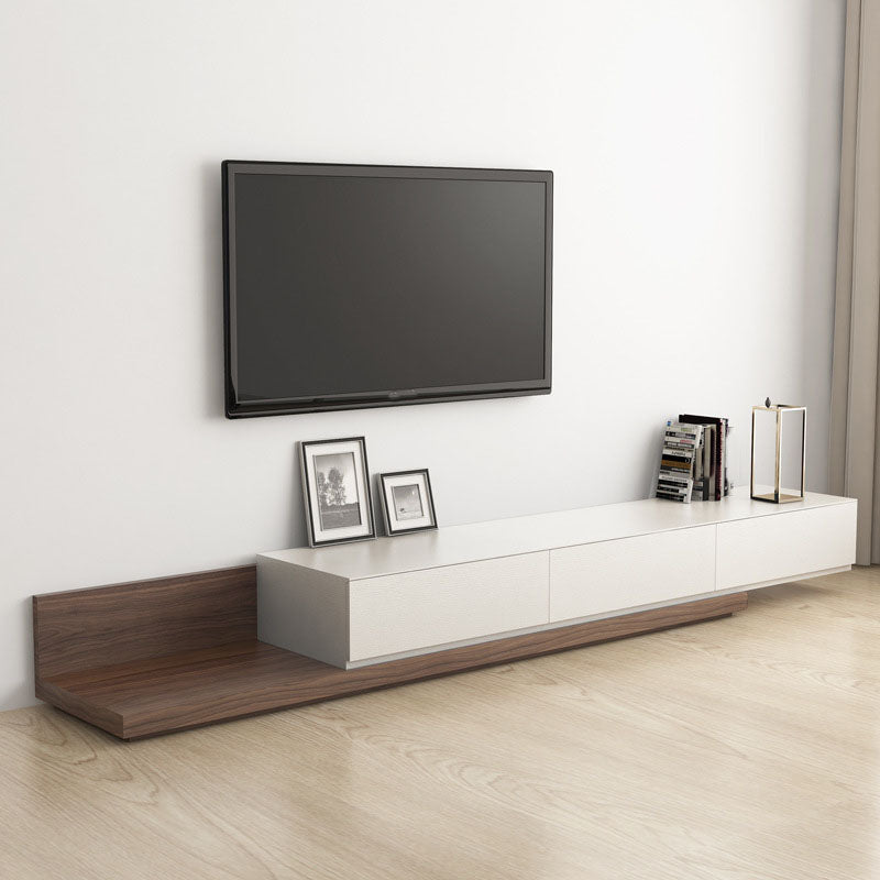 Modern 3 Drawers TV Stand Console Wooden TV Console for Living Room