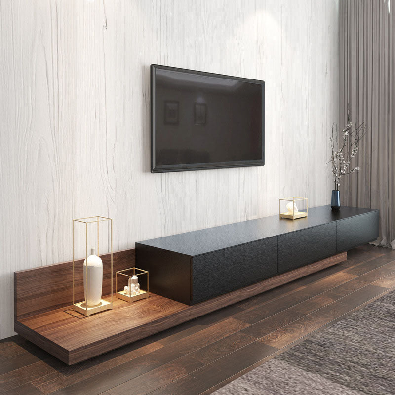 Modern 3 Drawers TV Stand Console Wooden TV Console for Living Room