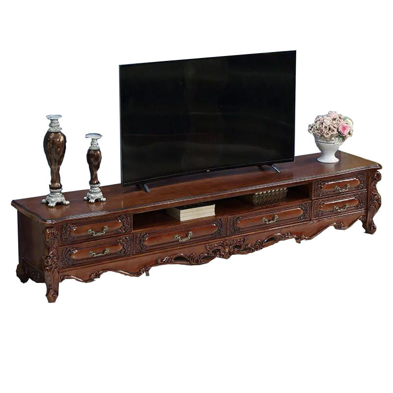 European Light Luxury TV Cabinet Combination American Retro Rectangle TV Stand