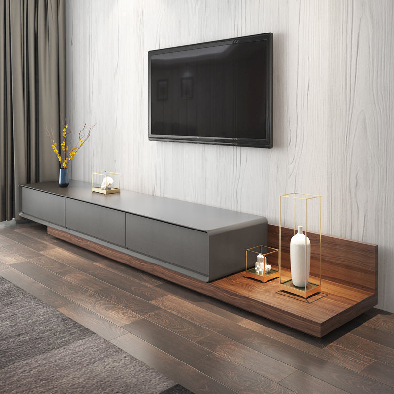 Contemporary Media Console TV Stand 3 Drawers TV Media Console