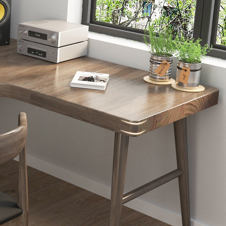 Modern Style Wooden Writing Desk L-Shape Desk for Bedroom and Office