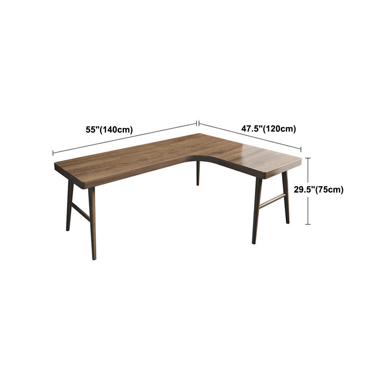 Modern Style Wooden Writing Desk L-Shape Desk for Bedroom and Office