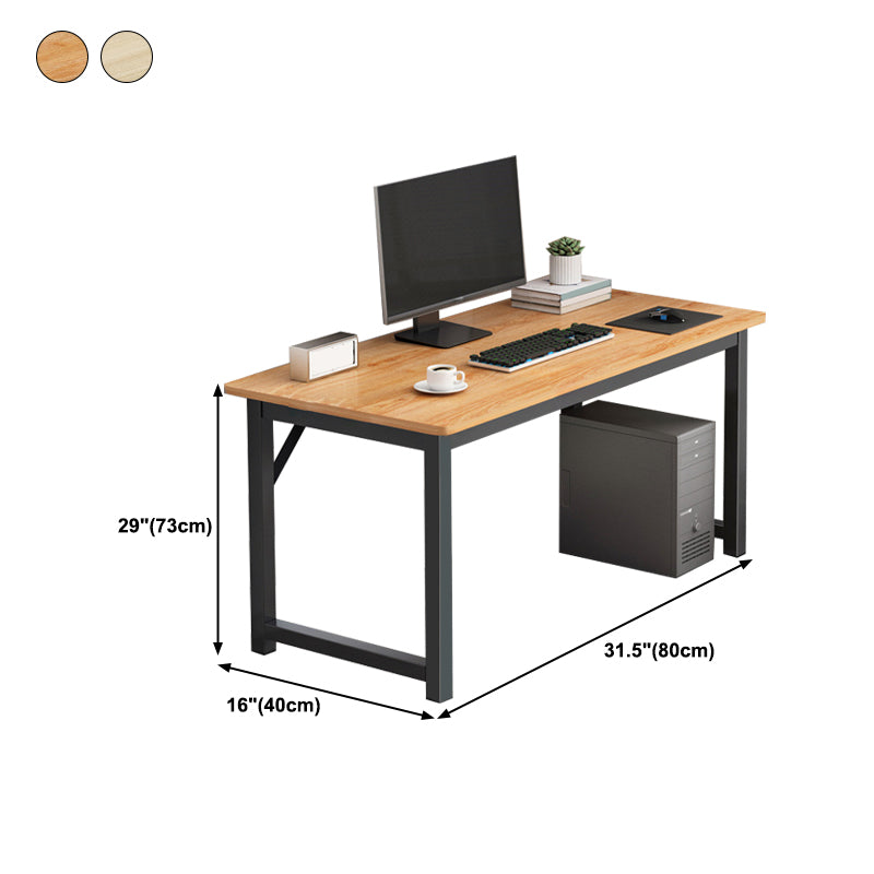 28.7" H Contemporary Writing Desk Rectangular Wood Office Desk