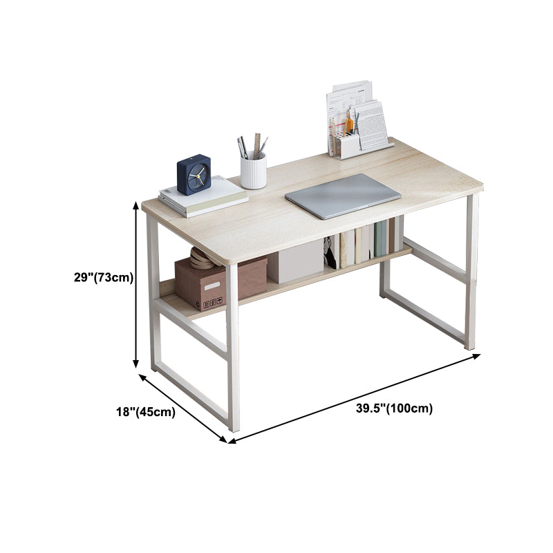 28.7" H Contemporary Writing Desk Rectangular Wood Office Desk