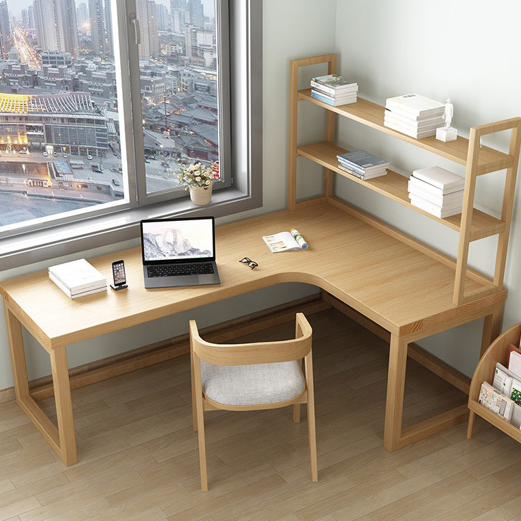 Contemporary Style Home Wrting Desk Simple L-Shape Working Writing Desk for Office