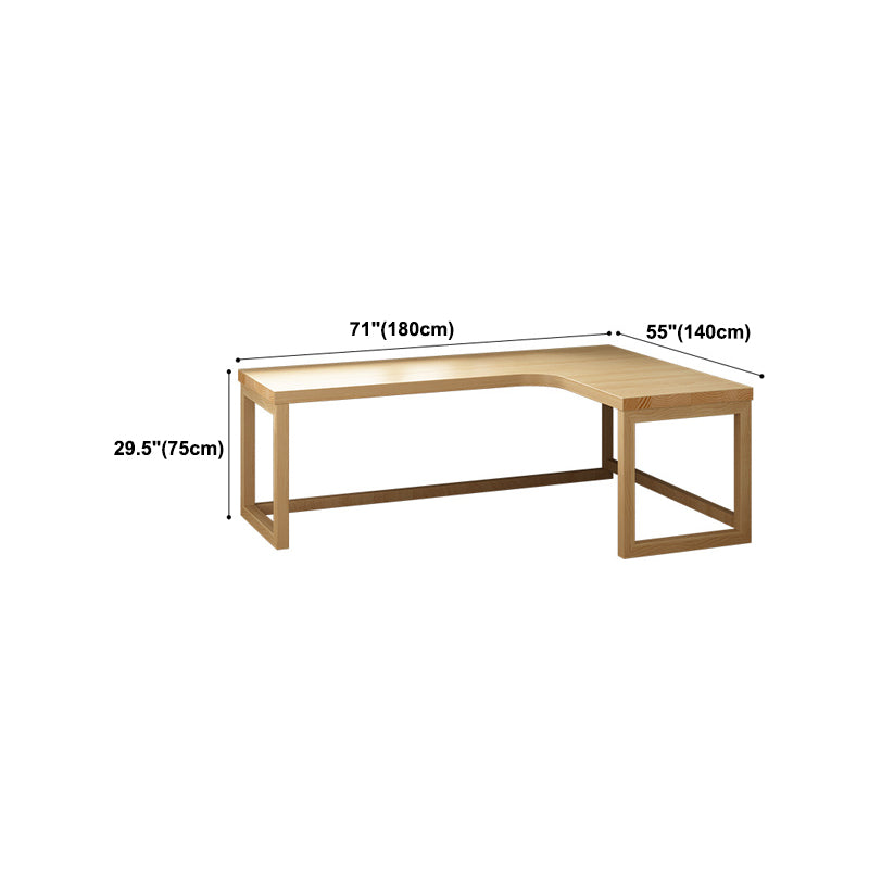 Contemporary Style Home Wrting Desk Simple L-Shape Working Writing Desk for Office