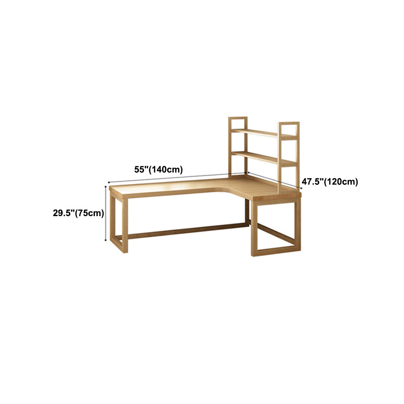 Contemporary Style Home Wrting Desk Simple L-Shape Working Writing Desk for Office