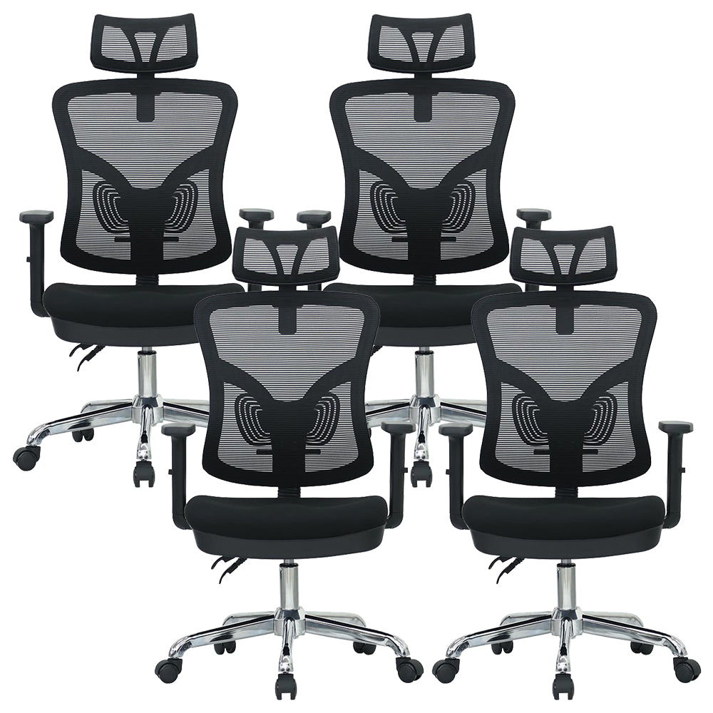 Modern Computer Chair Adjustable Arms Chair Lumbar Support Chair