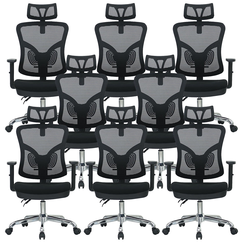 Modern Computer Chair Adjustable Arms Chair Lumbar Support Chair