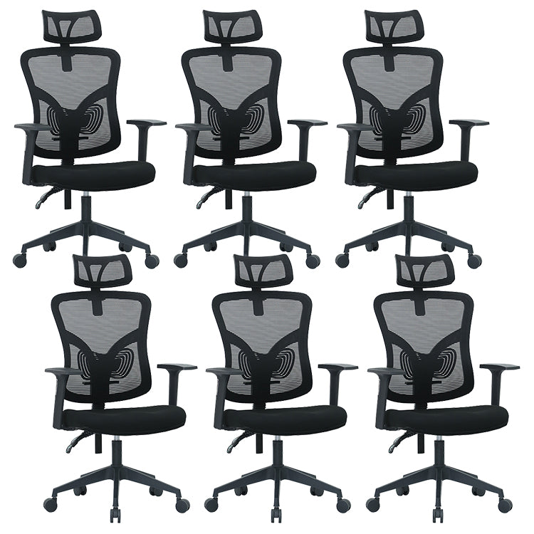 Modern Computer Chair Adjustable Arms Chair Lumbar Support Chair