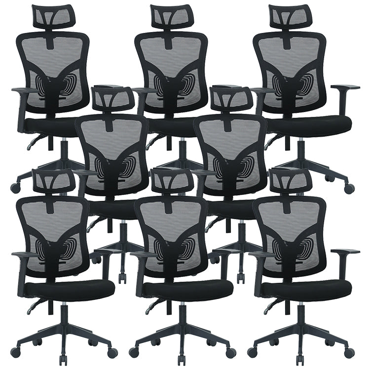 Modern Computer Chair Adjustable Arms Chair Lumbar Support Chair