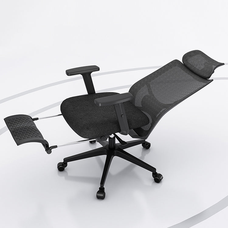 Ergonomic Mesh Task Chair Adjustable Arms with Footrest Office Chair