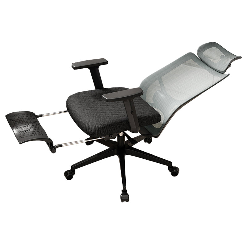 Ergonomic Mesh Task Chair Adjustable Arms with Footrest Office Chair