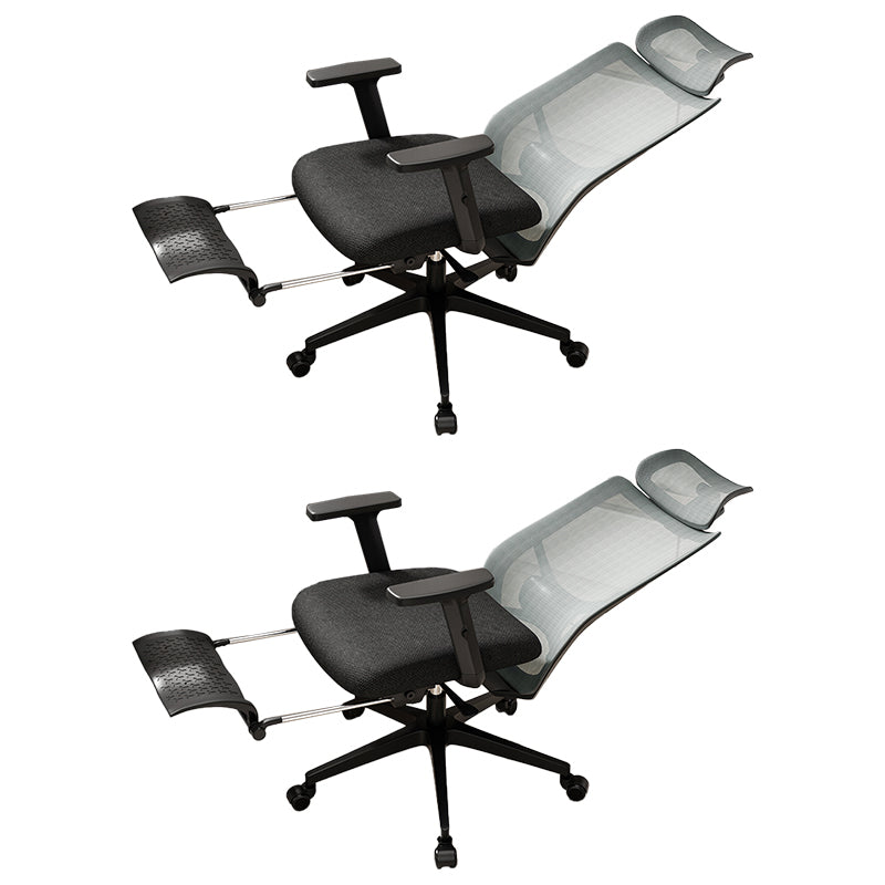 Ergonomic Mesh Task Chair Adjustable Arms with Footrest Office Chair