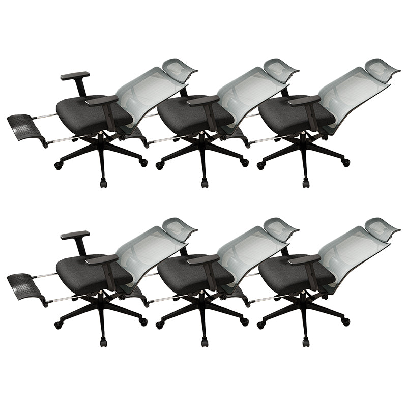 Ergonomic Mesh Task Chair Adjustable Arms with Footrest Office Chair