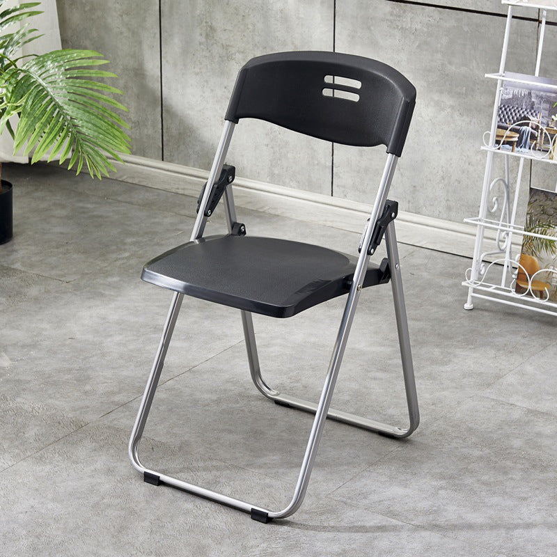 Modern Armless Upholstered Office Chair No Wheels Steel Office Chair