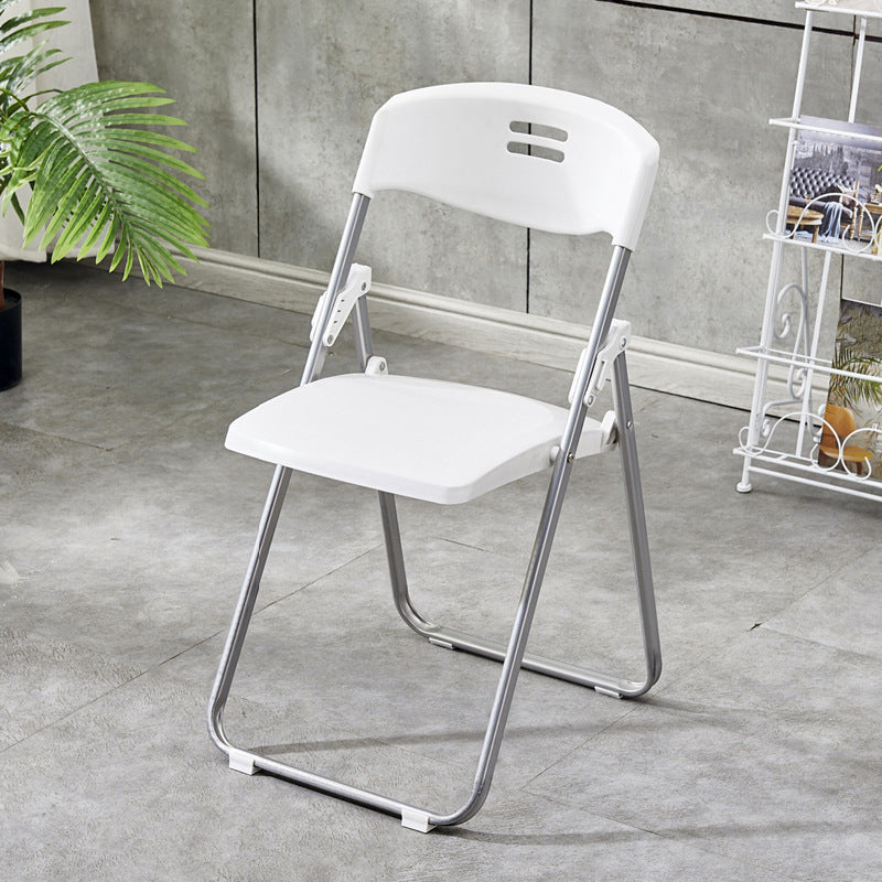 Modern Armless Upholstered Office Chair No Wheels Steel Office Chair