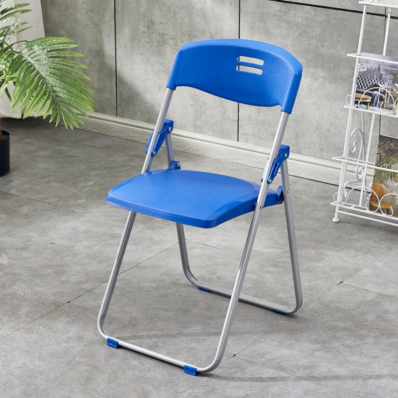 Modern Armless Upholstered Office Chair No Wheels Steel Office Chair