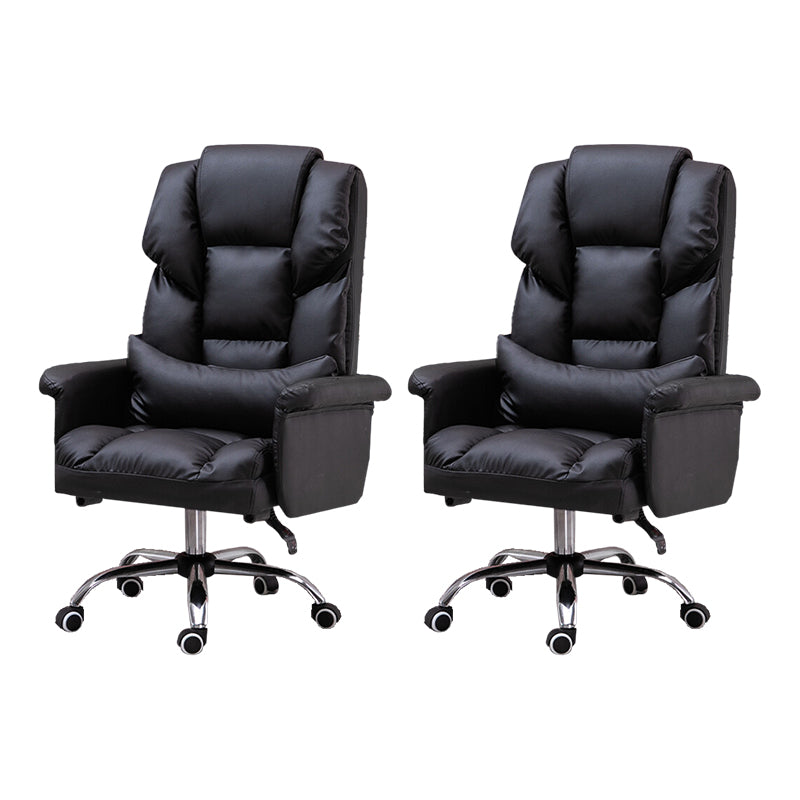 High Back Office Chair Faux Leather Upholstered Managers Chair