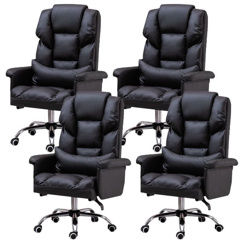 High Back Office Chair Faux Leather Upholstered Managers Chair