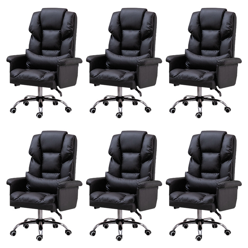 High Back Office Chair Faux Leather Upholstered Managers Chair