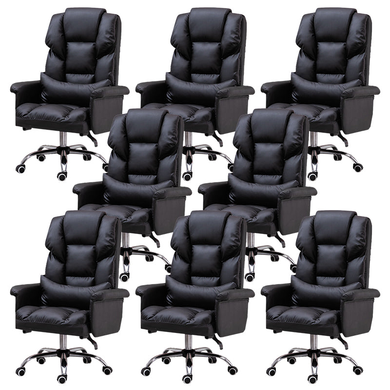 High Back Office Chair Faux Leather Upholstered Managers Chair