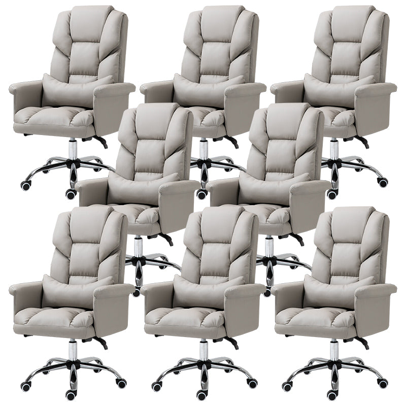 High Back Office Chair Faux Leather Upholstered Managers Chair