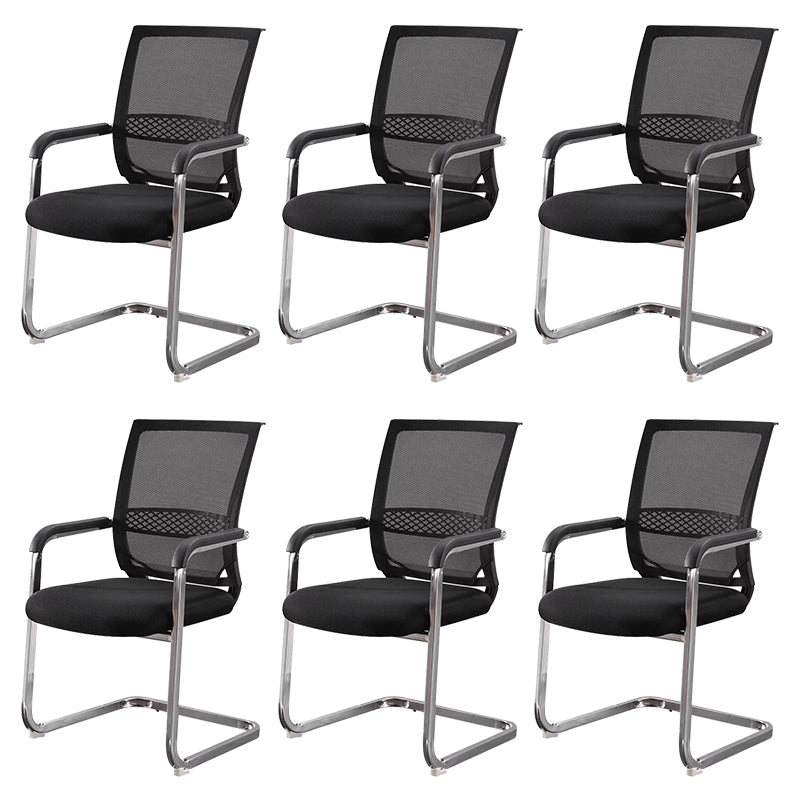 Steel Modern Fixed Arms Office Chair Lumbar Support Office Chair