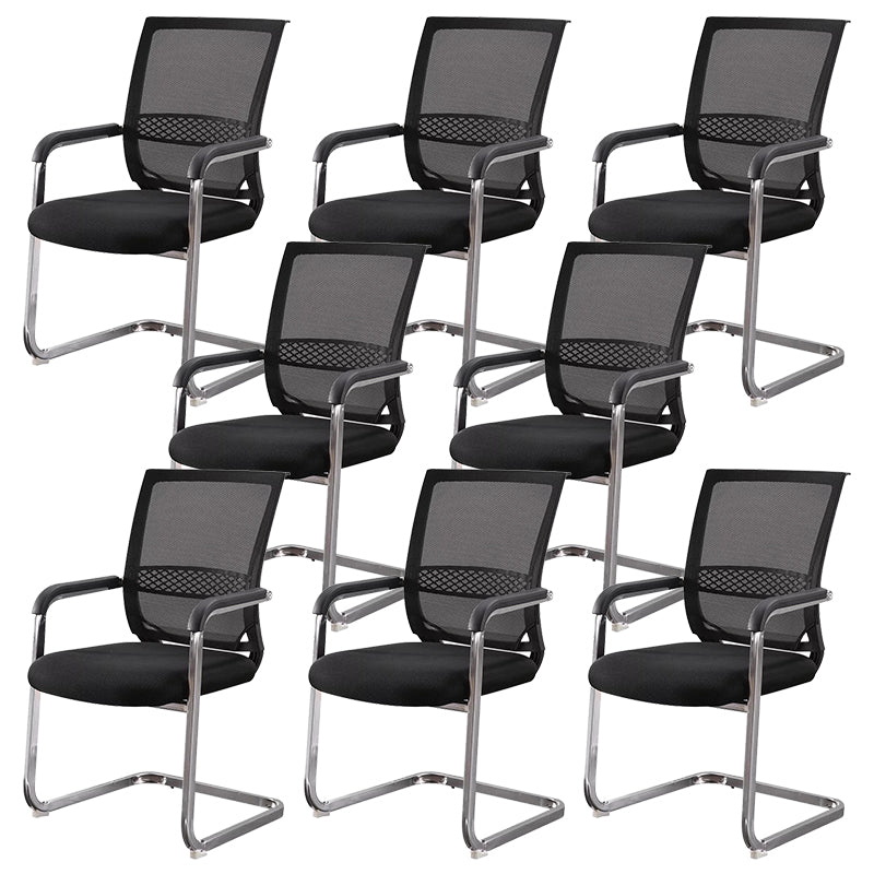 Steel Modern Fixed Arms Office Chair Lumbar Support Office Chair