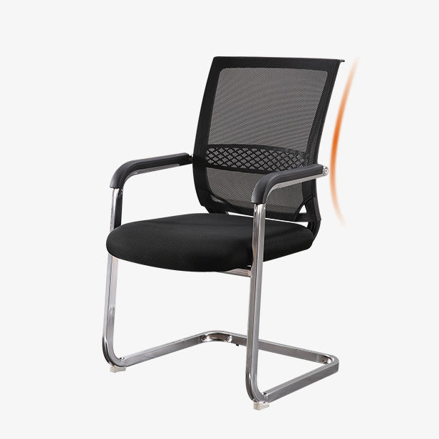 Steel Modern Fixed Arms Office Chair Lumbar Support Office Chair