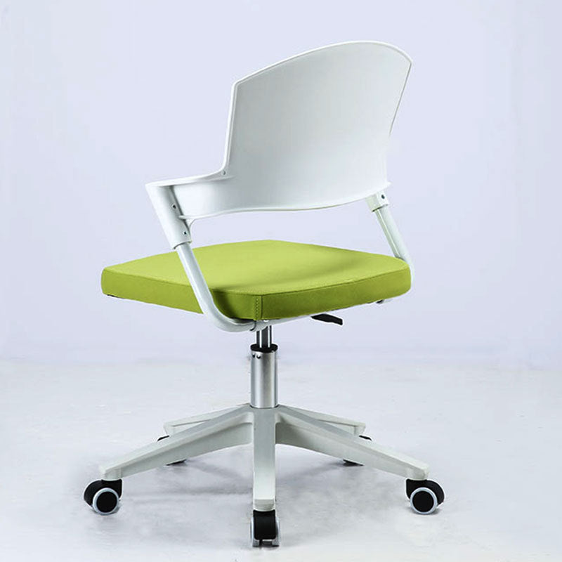 Contemporary Computer Chair Mid-Back Chair with Wheels Adjustable