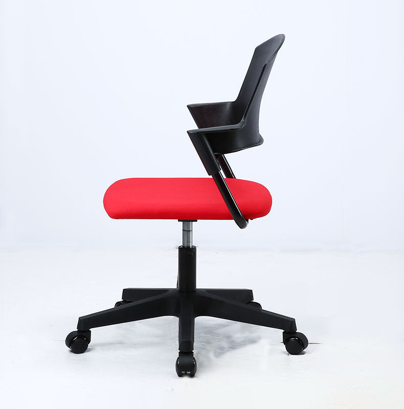 Contemporary Computer Chair Mid-Back Chair with Wheels Adjustable