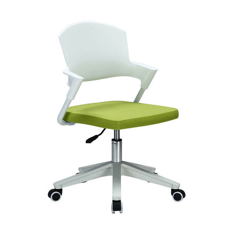 Contemporary Computer Chair Mid-Back Chair with Wheels Adjustable