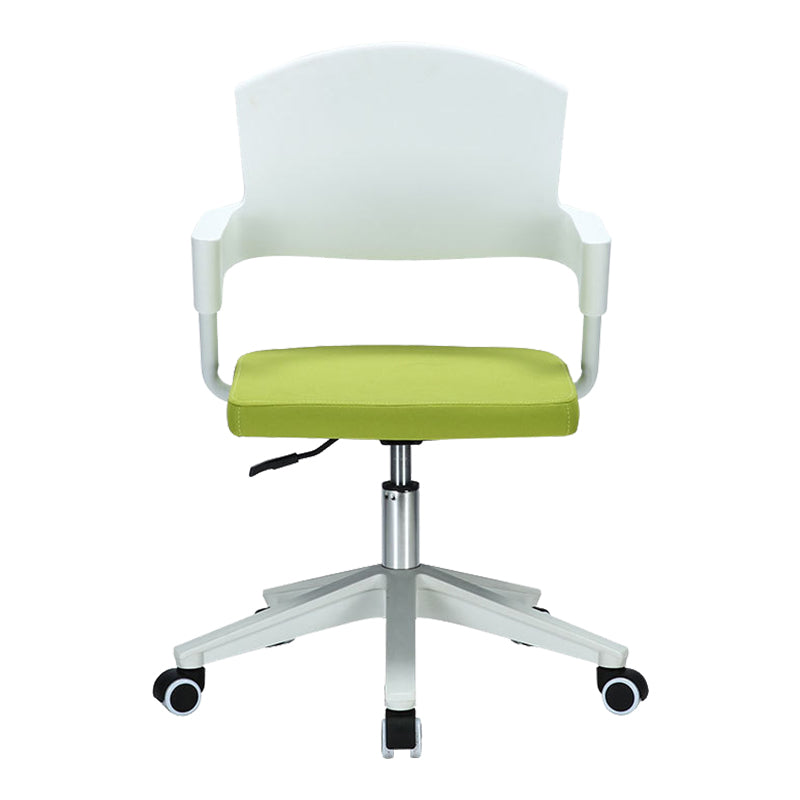 Contemporary Computer Chair Mid-Back Chair with Wheels Adjustable