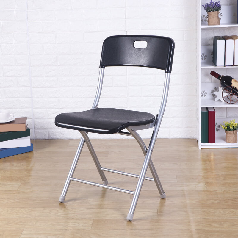 Modern Steel Office Chair No Wheels Armless Upholstered Office Chair