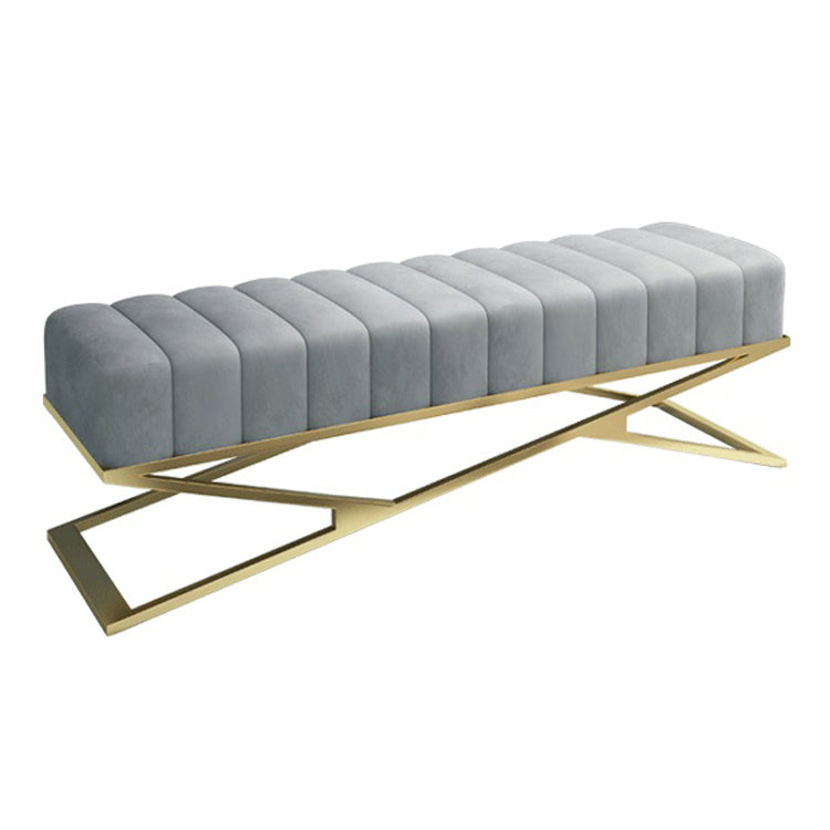 14.96 Inch H Glam Seating Bench Foam Cushioned Bench for Bedroom