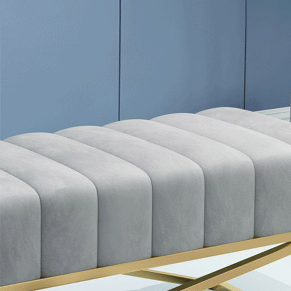 14.96 Inch H Glam Seating Bench Foam Cushioned Bench for Bedroom