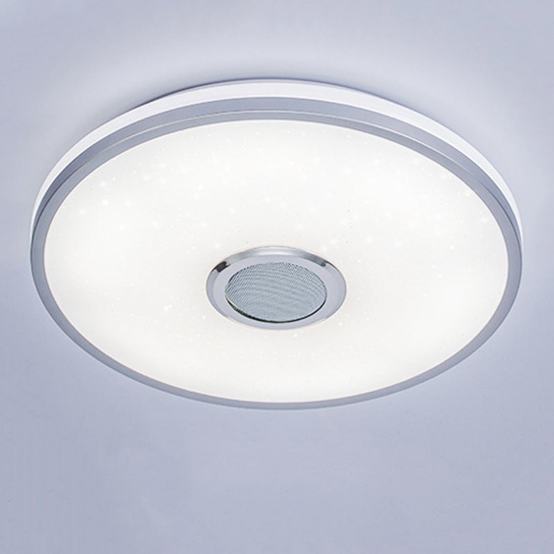 Round Shape LED Intelligent Ceiling Lamp Modern Acrylic 1 Light Flush Mount for Bedroom