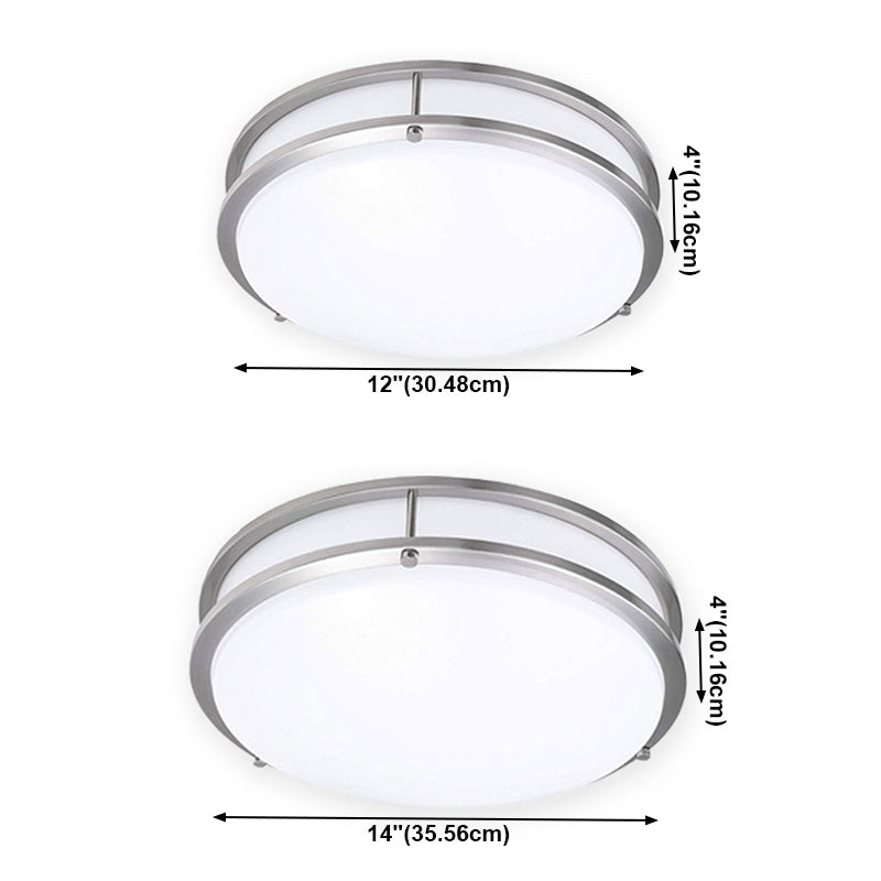 Round Shape LED Intelligent Ceiling Lamp Modern Acrylic 1 Light Flush Mount for Study